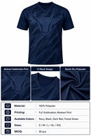 Jersey Sepak Bola Pria dengan Desain Gradasi Ombre Tonal Jacquard V-Neck Cepat Kering 100% Poliester untuk Tim Klub.