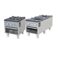 Cuisinière à gaz commerciale certifiée CE ETL, à poser sur comptoir, au propane/gaz naturel, pour la restauration et les services alimentaires