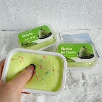 Jouet anti-stress souple en PU, best-seller transfrontalier, en forme de gâteau glacé tiramisu, à rebond lent, texture réaliste de dessert, emballé en boîte