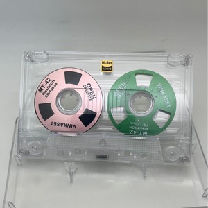 Cinta de casete transparente de bobina abierta con núcleo metálico, 50 minutos, Tipo I, para grabación, regalos DIY, recuerdos de boda - Product Image 1