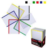 Blau-weißer 35PT Trading Baseball Sport TCG Kartenhalter Toploader Ultra Klar Transparenter Top Loader 3x4 Pro Blau für Schutzhüllen