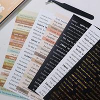 2370 pièces motivationnel inspirant PVC mot autocollants petit entretien Scrapbook indésirable Journal pour Bullet Journal éléments décoratifs