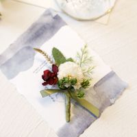12*6Cm Bruid Corsages Bruidegom Huwelijk Bruiloft Pin Broche Rose Pols Kunstbloem
