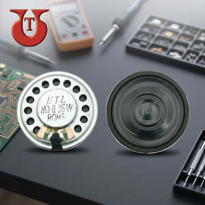 UTL Silver Metal Frame 27mm Mylar <b>Speaker</b> ISO9001 Certified 4,8,16,32 Ohm Soldering Mounting - Product Image 3