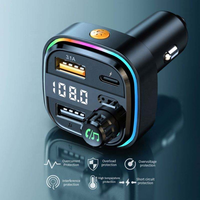 C26 lecteur de musique Mp3 de voiture Portable avec chargeur Usb rapide transmetteur Fm Bluetooth appel mains libres combinaison de tuner Radio