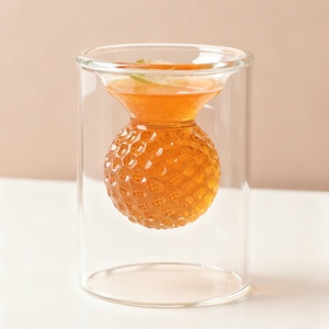 Tasse à thé en <span class=keywords><strong>verre</strong></span> à double paroi en borosilicate fait à la main en forme de rugby whisky liqueur vodka balle de golf <span class=keywords><strong>verre</strong></span> à bière football américain - Product Image 4