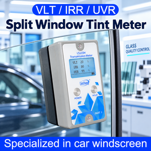 เครื่องวัดความทึบแสงกระจกรถยนต์ Linshang LS110H สำหรับการทดสอบ VLT UVR และการป้องกันรังสีอินฟราเรด 1400 นาโนเมตร - Product Image 2