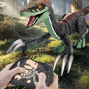 Jouet de <span class=keywords><strong>dinosaure</strong></span> <span class=keywords><strong>télécommandé</strong></span> à 5 canaux, jouets électroniques RC, <span class=keywords><strong>dinosaure</strong></span> <span class=keywords><strong>Velociraptor</strong></span> avec pulvérisation et lumière LED - Product Image 2