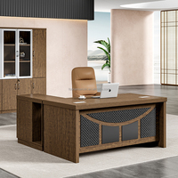 Mobilier de bureau en bois de luxe de style unique de Sanxin Table de bureau exécutive bureau moderne de patron PDG