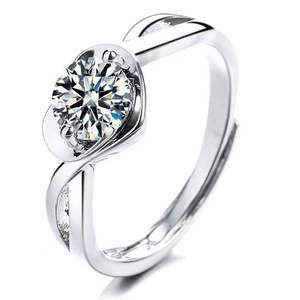 Anillos redimensionables 925 Compresor de plata Herramienta de anillo de pistón 18K Oro blanco Radiante 2 quilates <span class=keywords><strong>Shang</strong></span> Dispositivo de circuncisión - Product Image 4