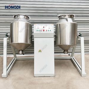 Mélangeur de poudre à double cône automatique haute efficacité avec moteur et engrenage pour poudre de lait, café, plastiques et produits chimiques - Product Image 6