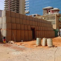 Conception personnalisée bastion de récupération de sable géotextile barrière défensive mur de clôture pour les besoins de sécurité temporaires