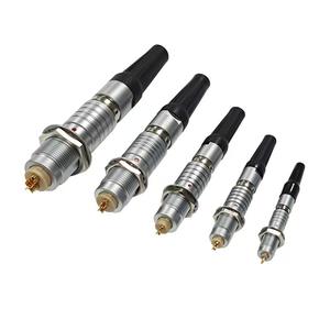 Conector Circular de Empuje y Tracción de 2 Pines Serie K con Carcasa de Aluminio DIN Impermeable IP68 y Contactos de Cobre con Autobloqueo - Product Image 2