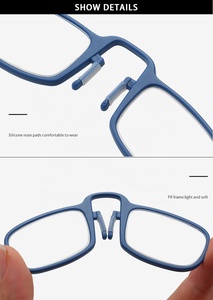 New Portable Clip Nose <strong>Reading</strong> <strong>Glasses</strong> Stick to the Phone TR90 <strong>Mini</strong> Wallet Presbyopic <strong>Glasses</strong> Elderly Eyewear - Product Image 6