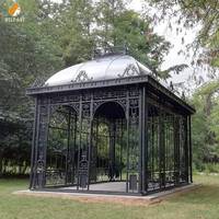 Invernadero de Hierro Forjado Victoriano de Lujo MILY, Acero Galvanizado en Caliente, Orangería de Vidrio, Diseño Personalizado