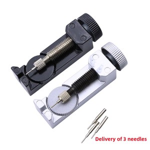 Outil de démontage portable avec 3 broches de rechange en acier, mini-outil domestique de bricolage pour ajuster les bracelets de montre en acier inoxydable - Product Image 5