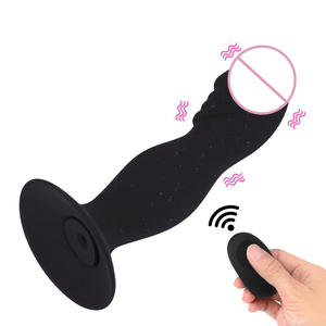 Leistungs starke 10 Frequenz Vibrator Silikon Dildo Anal Erweiterungs stecker Erwachsene Männlich Weiblich Mastur bator Sexspielzeug Anal Sexspielzeug - Product Image 2