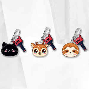 Spot Wholesale Cartoon Fashionable Acrylic Pendant Album Keychain Ruka Ahyeon ASA Series <b>Doll</b> Image <b>Accessories</b> - Product Image 2