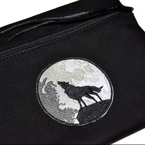 공장 직접 자수에 늑대 패치 철 DIY 사용자 정의 패치 귀여운 고딕 히피 문 위상 오컬트 사용자 정의 로고 패치 자수 - Product Image 1