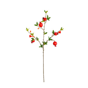 Ramas de Granada Artificiales de 30cm-100cm, Rojas y Naranjas, de Alta Calidad, Decoración para el Hogar, Año Nuevo Chino, Decoración para Bodas - Product Image 5