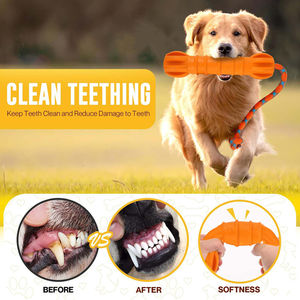 AFP nuovo arrivo cane interattivo prendere il lancio del giocattolo 6cm/7.5cm TPR bastone galleggiante con la corda di cane giocattolo da masticare per il gioco all'aperto - Product Image 5