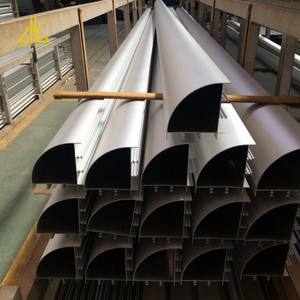 אלומיניום פרופיל בר/אלומיניום שחול צינור סגלגל/אלומיניום פרופיל חצי עגול צינורות - Product Image 3