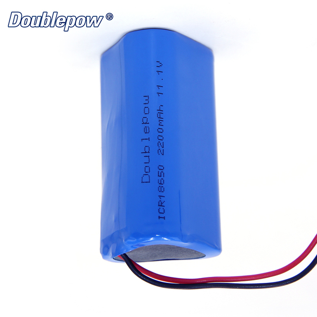 Doublepow Customized 18650 11.1V 2200mAh Li Ion Rechargeable Battery Pack for Vacuum Cleaner