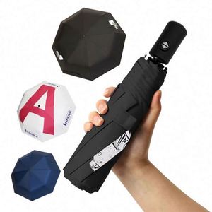 Hot Sale <b>Top</b>-Quality Wholesale Promotional Custom Logo Print 3 Folding Umbrella Compact Umbrella with logo - Product Image 2