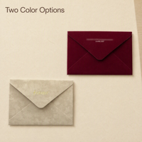 Enveloppes de luxe personnalisées en velours pour invitations de mariage, avec logo doré, bordeaux et crème, à rabat en V, pour cartes d'invitation