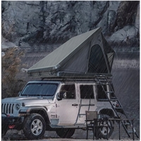 Tente de toit triangulaire en alliage d'aluminium, coque rigide, ouverture automatique, installation en 3 secondes, imperméable, tente de camping tout-terrain