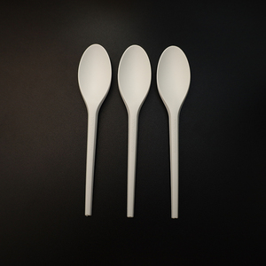Cuillères longues jetables compostables en CPLA, cuillères en plastique biodégradable CPLA pour thé au lait, desserts à emporter - Product Image 3