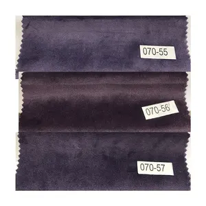 120 colors of low price spot holland velvet used for curtain sofa interior decoration and so on 100% polyester velvet fabric