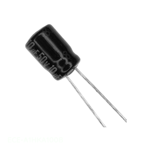 ตัวเก็บประจุ10 UF 20% 50V แบบเรเดียล th ผ่านรู ECE-A1HKA100B 10 uF ของแท้ - Product Image 1