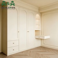 Armoire de chambre moderne en bois massif de haute qualité avec tiroirs convertibles, meuble de salle de bain, vente directe usine pour maison et appartement