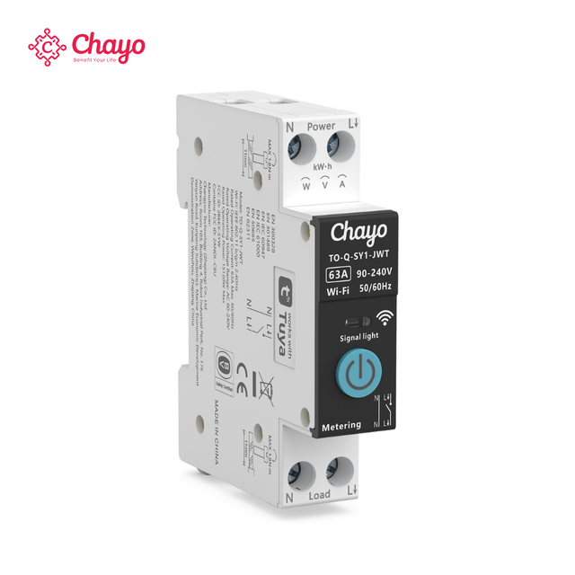 API TUYA WI-FI DIN Rail Smart Switch Meter 90-240V Smart MCB Circuit Breaker Remote Control 6A-63A for Home Automation Chayo