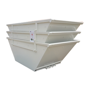 Cubo de basura de Metal con placa de acero grueso de buena calidad, cubos de basura apilables, cubo de basura para remolque, eliminación de residuos de construcción - Product Image 4