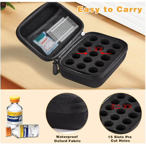 Estuche <span class=keywords><strong>de</strong></span> Viaje Portátil Personalizado <span class=keywords><strong>de</strong></span> EVA para 15 Insulinas, con Cierre <span class=keywords><strong>de</strong></span> Cremallera <span class=keywords><strong>de</strong></span> Malla, Duradero, Resistente al Agua y Ligero para Uso en Exteriores - Product Image 6