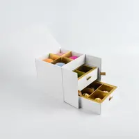 Kotak Karton Laci Kotak Coklat Permen Donat Daur Ulang Kaku Keras Ramah Lingkungan Tiongkok
