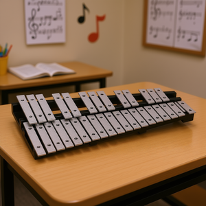 Xilófono Glockenspiel Profesional de 32 Notas, Instrumento de Percusión Metálico para Adultos y Estudiantes, Equipo Educativo - Product Image 2