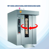 Four à convection rotatif en acier inoxydable, four industriel pour boulangerie, four rotatif pour usine alimentaire et ligne de production de boulangerie
