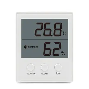 最佳婴儿室湿度计温度计气象站为家庭秀达905