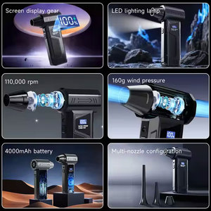 Мощный фен 110 Вт 110000 об./мин., автомобильный фен, 4000 мА · ч, снегоочиститель, 41 м/с - Product Image 4