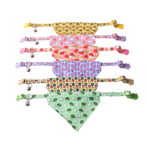 Amigo New Pet Products Vegetable Series Eggplant Tomato Potato <strong>Bow</strong> <strong>Triangle</strong> Scarf Cat Collar - Product Image 2