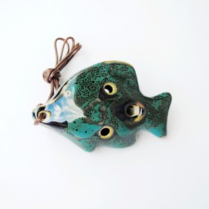 Flûte Ocarina en céramique en forme de poisson à 6 trous, clé Do, instrument de musique jouet, vente en gros directe usine - Product Image 5