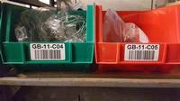 Étiquettes d'étagère imperméables de 50*80mm pour étiquettes d'emplacement d'entrepôt de détail autocollants de 2*3.15 pouces étiquettes de support d'entrepôt haute visibilité
