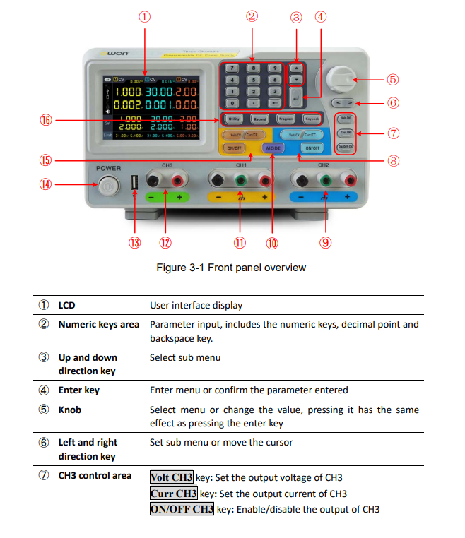 owon power supply