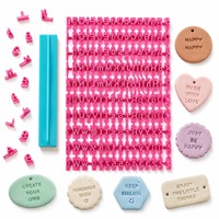 Matrices d'estampage pour lettres de l'alphabet, pochoirs de gaufrage, moules à pâte à sucre, moules à fondant, moules à biscuits, moules de cuisson, tampons pour poterie