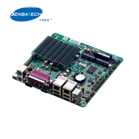 Placa base Mini Itx J1900 17x17cm SATA2.0 MSATA 8USB 6COM SIM LPT PS2 12V GPIO Dual Lan de baja potencia