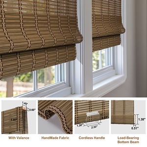 Cordless <strong>Bamboo</strong> <strong>Blind</strong> Environmentally Friendly Fabric <strong>Bamboo</strong> Shades for Outdoor Privacy Installation for Hotels Gardens - Product Image 3