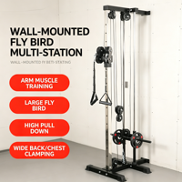 Machine à poulie à câble en acier pour la musculation à domicile, idéale pour les exercices de tirage dorsal, d'épaules et de triceps